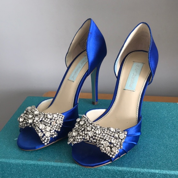 blue shoes by betsey johnson